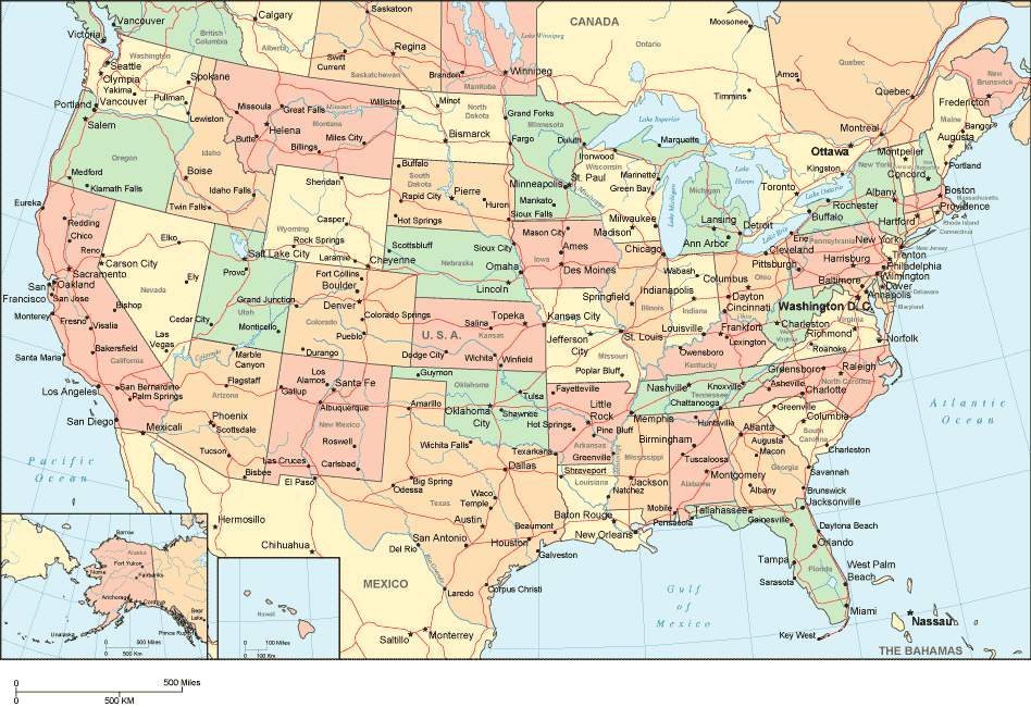 Map of United States