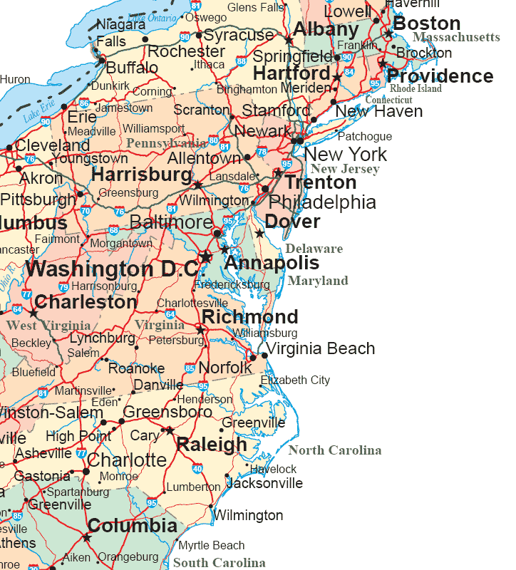 printable driving map of midwest