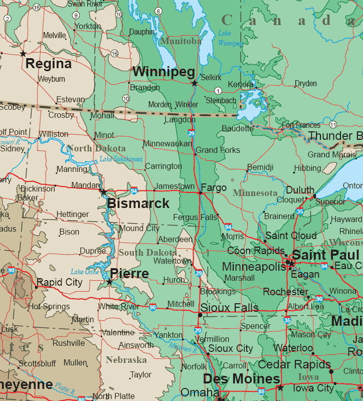 northern plains states