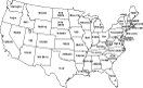 outline 48 state map